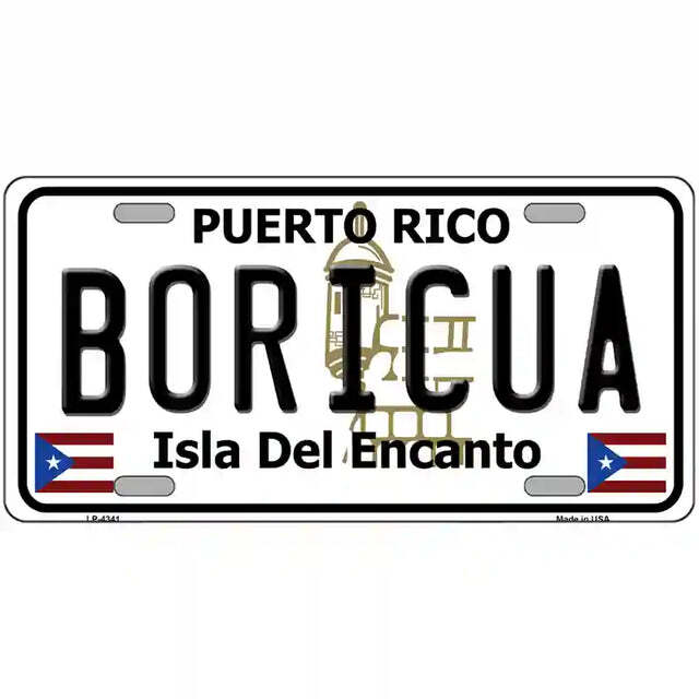 Boricua Puerto Rico Metal Sign