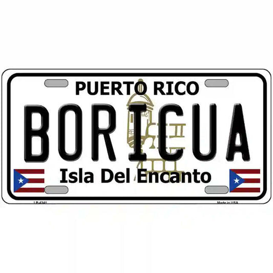 Boricua Puerto Rico Metal Sign