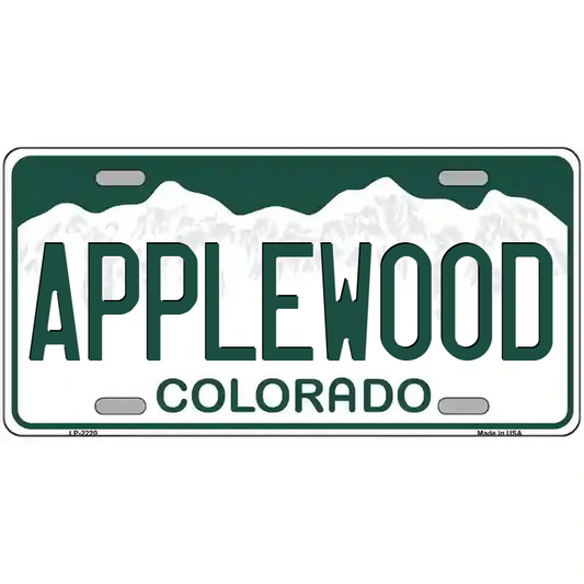 Applewood Colorado Metal Sign