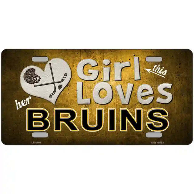 This Girl Loves Her Bruins Metal Sign