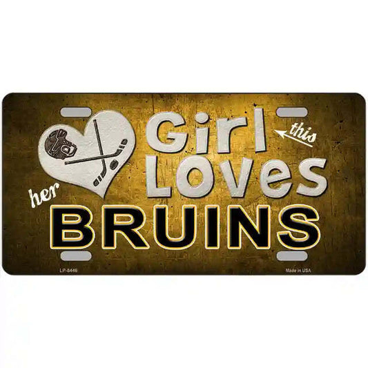 This Girl Loves Her Bruins Metal Sign