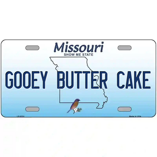 Gooey Butter Cake Missouri Metal Sign
