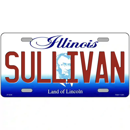 Sullivan Illinois Metal Sign