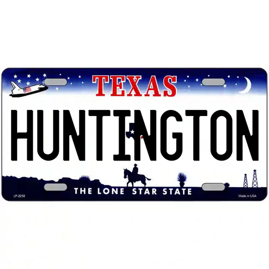Huntington Texas Metal Sign
