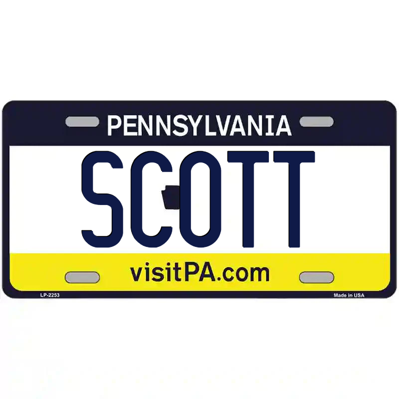 Scott Pennsylvania Metal Sign