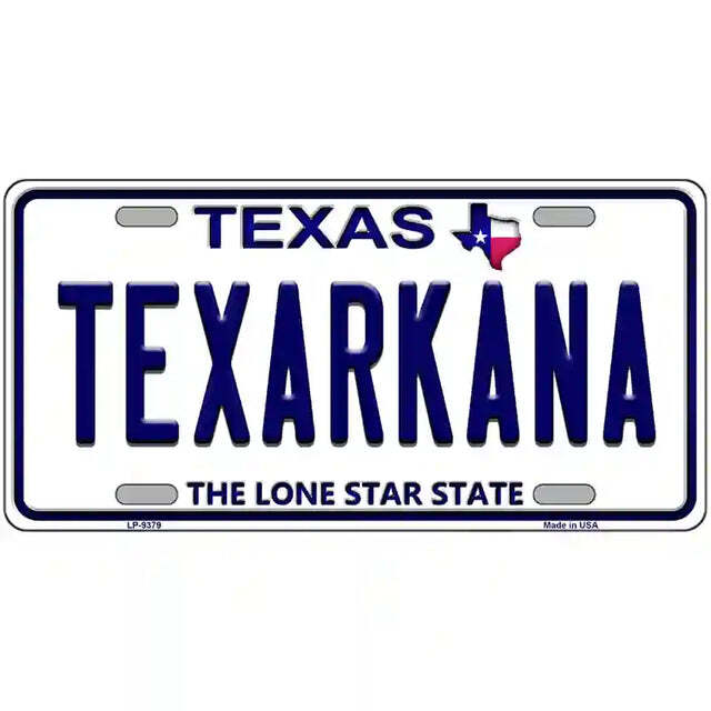 Texarkana Texas Metal Sign