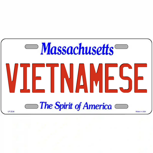 Vietnamese Massachusetts Metal Sign