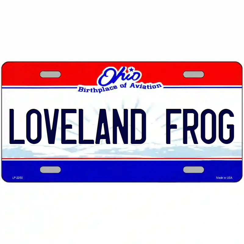 Loveland Frog Ohio Metal Sign