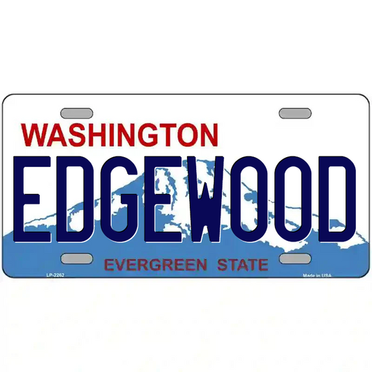 Edgewood Washington Metal Sign