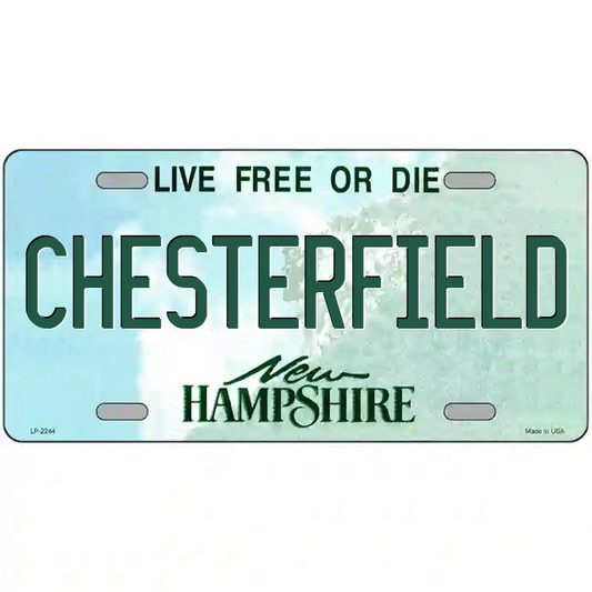 Chesterfield New Hampshire Metal Sign