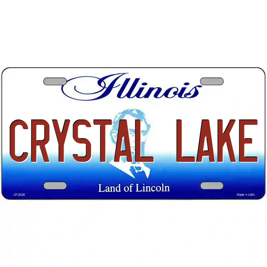 Crystal Lake Illinois Metal Sign