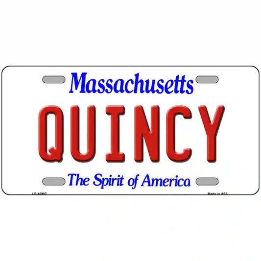 Quincy Massachusetts Metal Sign