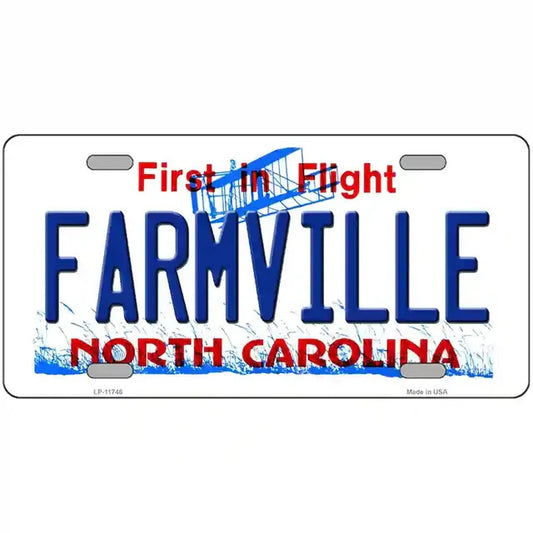 Farmville North Carolina Metal Sign