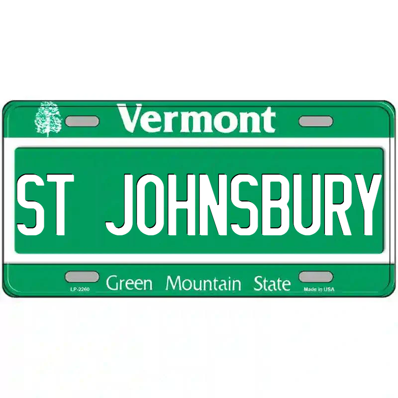 St Johnsbury Vermont Metal Sign
