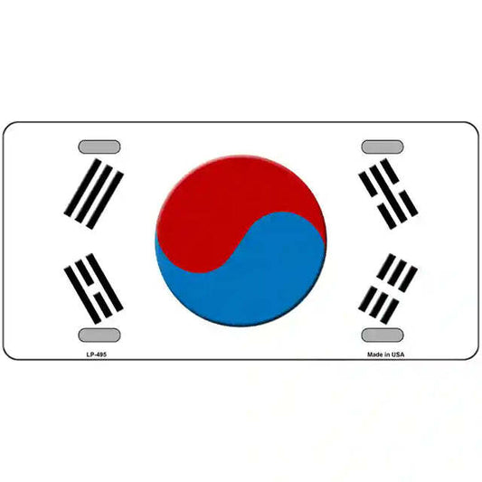 South Korea Flag Metal Sign
