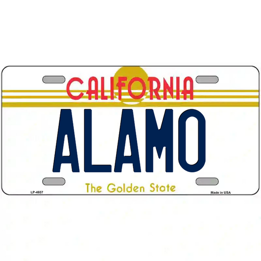 Alamo California Metal Sign