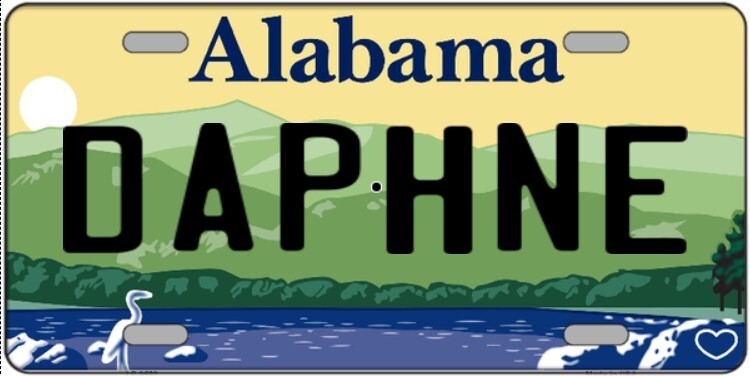 Daphne Alabama Metal Sign