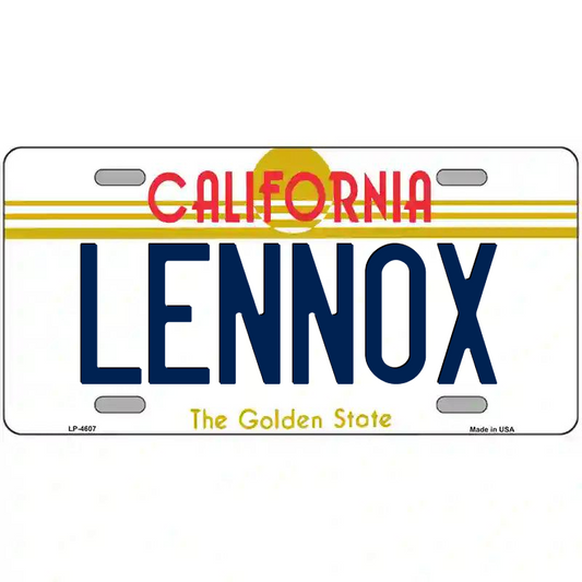 Lennox California Metal Sign