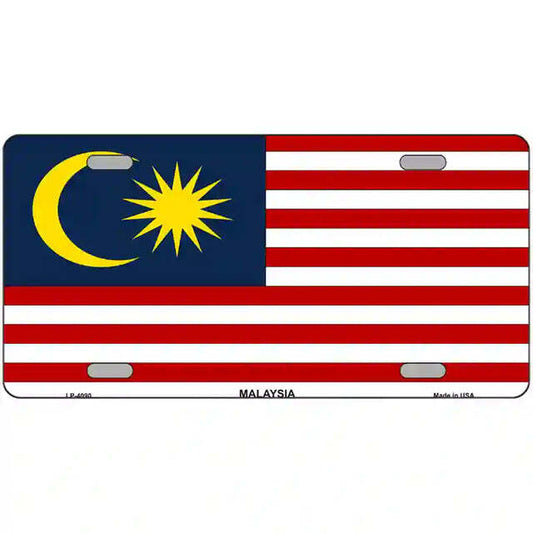 Malayasia Flag Metal Sign