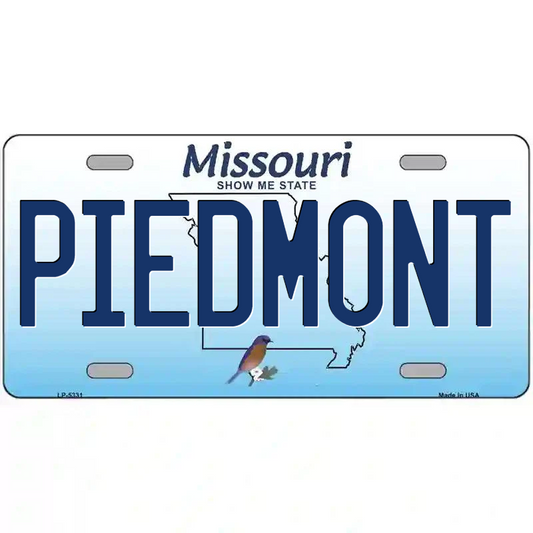 Piedmont Missouri Metal Sign