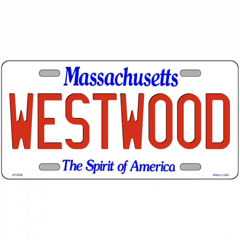 Westwood Massachusetts Metal Sign