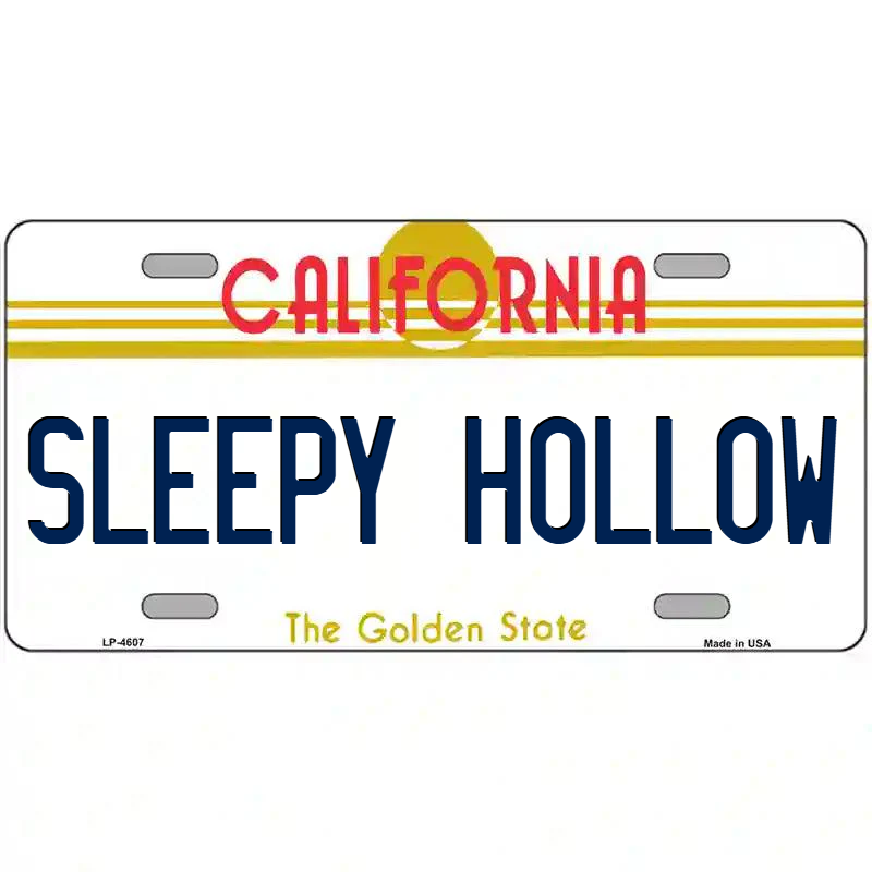 Sleepy Hollow California Metal Sign