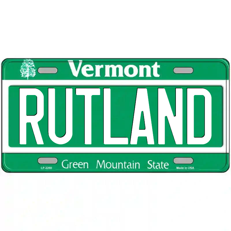 Rutland Vermont Metal Sign