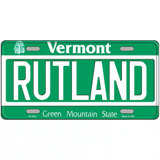 Rutland Vermont Metal Sign
