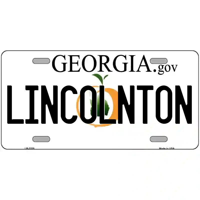 Lincolnton Georgia Metal Sign