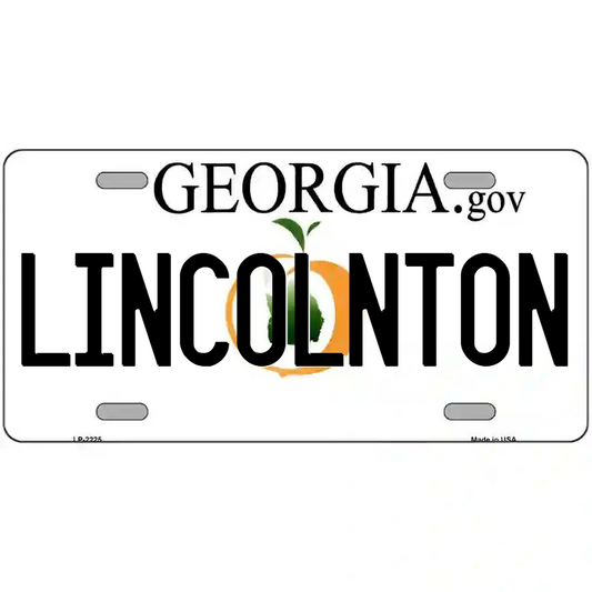 Lincolnton Georgia Metal Sign