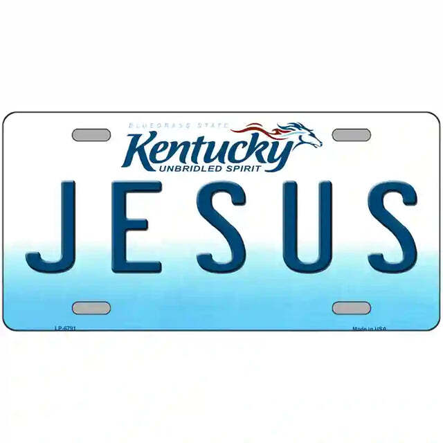 Jesus Kentucky Metal Sign