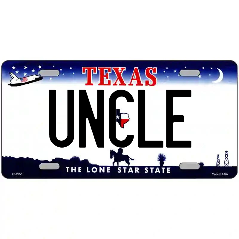 Uncle Texas Metal Sign