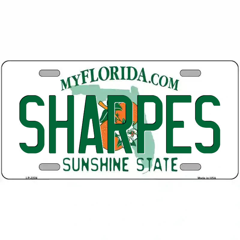 Sharpes Florida Metal Sign