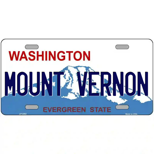 Mount Vernon Washington Metal Sign