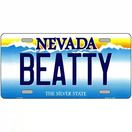 Beatty Nevada Metal Sign