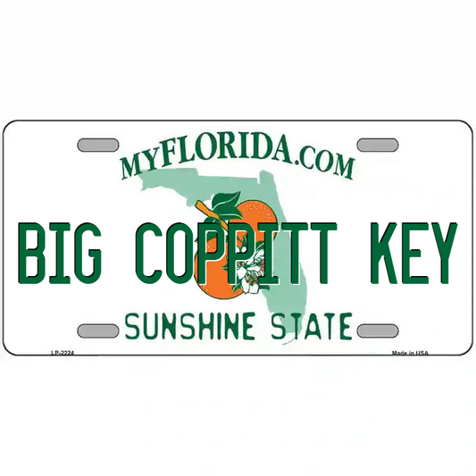 Big Coppitt Key Florida Metal Sign