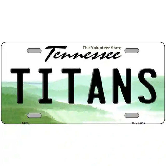 Titans Tennessee Metal Sign