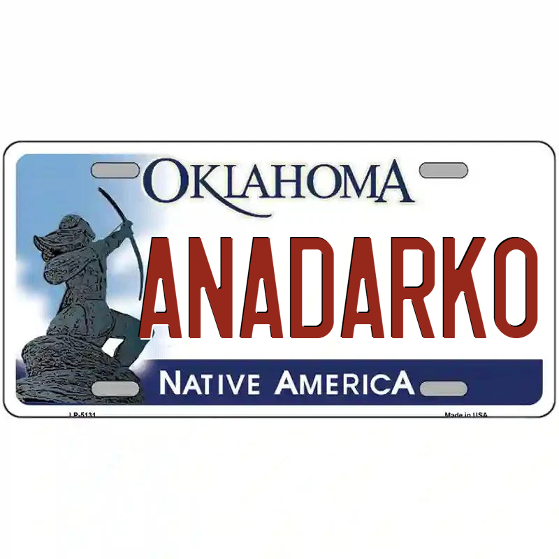 Andarko Oklahoma Metal Sign