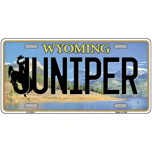 Juniper Wyoming Metal Sign