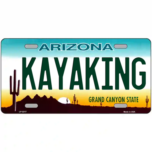 Kayaking Arizona Metal Sign