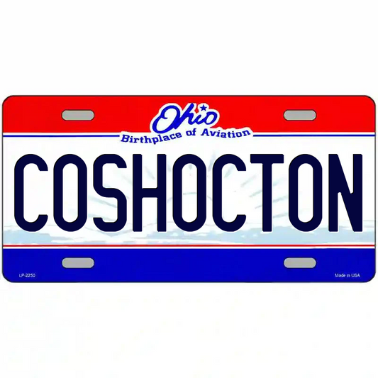 Coshucton Ohio Metal Sign