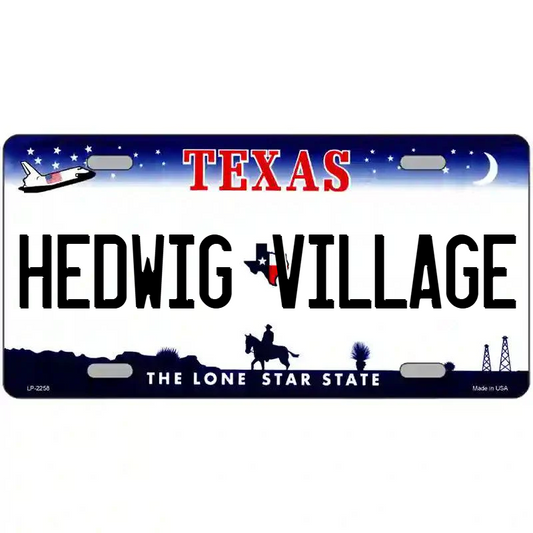 Hedwig Village Texas Metal Sign
