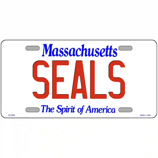 Seals Massachusetts Metal Sign