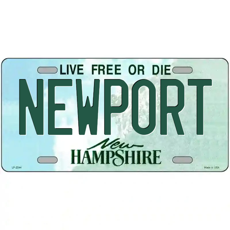 Newport New Hampshire Metal Sign