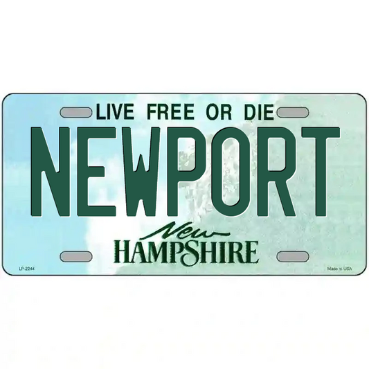 Newport New Hampshire Metal Sign