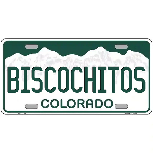 Biscochitos Colorado Metal Sign