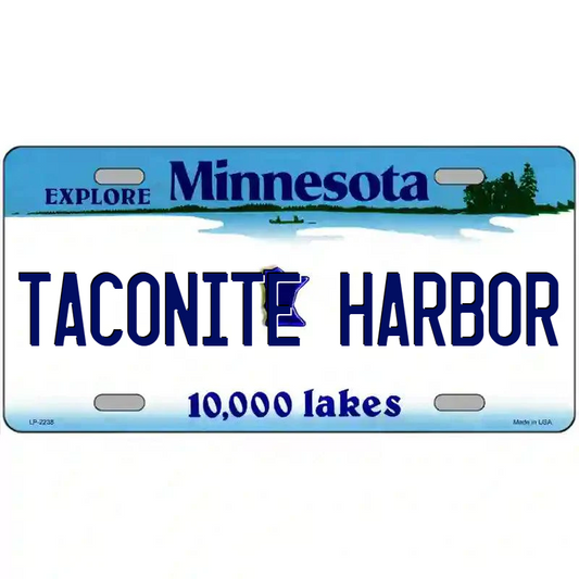 Taconite Harbor Minnesota Metal Sign