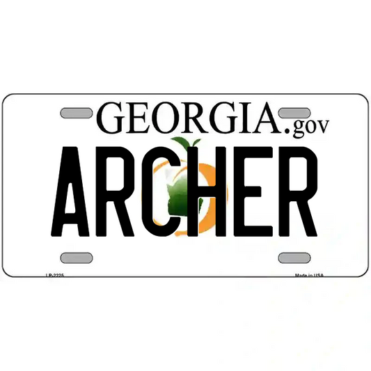Archer Georgia Metal Sign