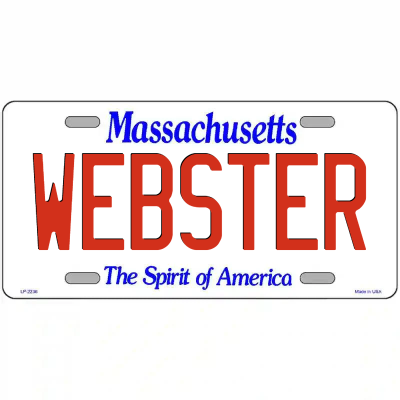 Webster Massachusetts Metal Sign