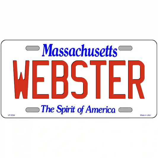 Webster Massachusetts Metal Sign